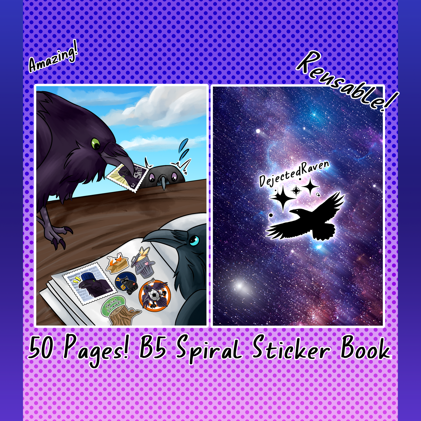 B5 Raven's collection Sticker Book - PREORDER