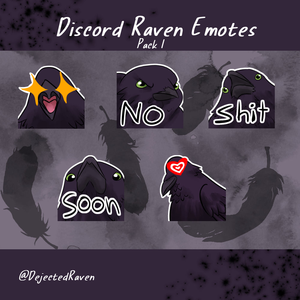 Discord Raven Emotes Pack 1