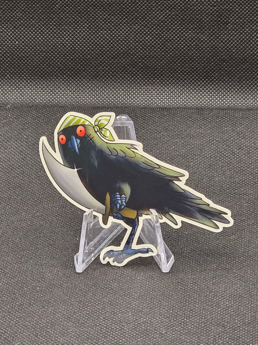 Pirate raven sticker
