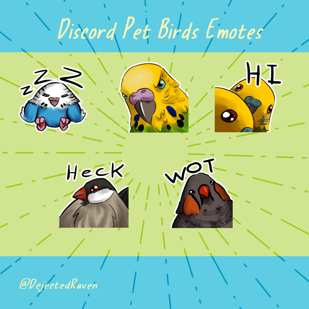 Discord Pet Birds Emotes Pack 1