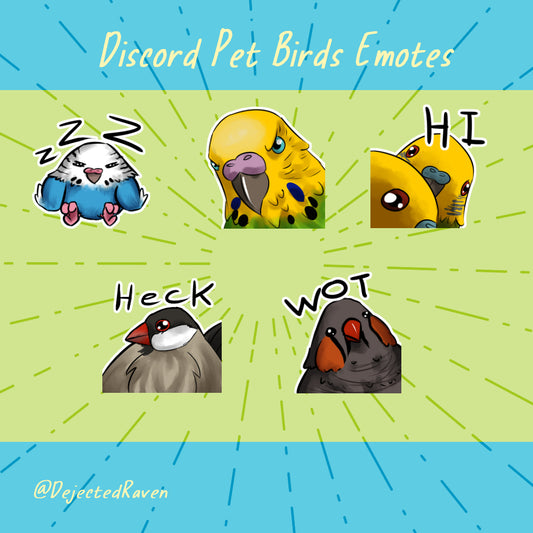 Discord Pet Birds Emotes Pack 1