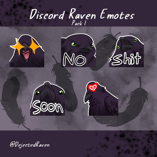 Discord Raven Emotes Pack 1