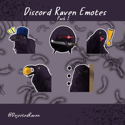Discord Raven Emotes Pack 2