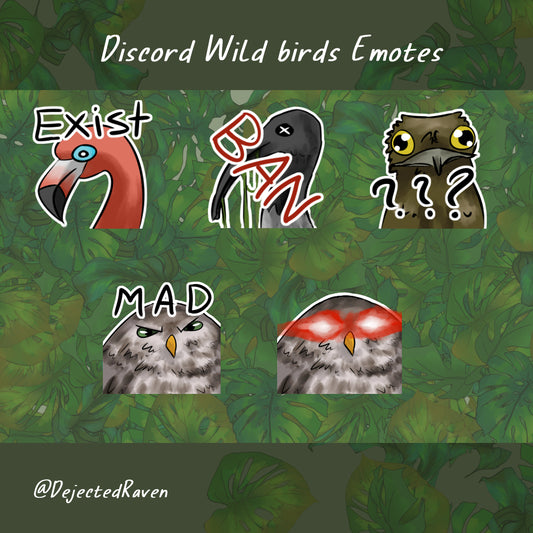 Discord Wild bird Emote pack 1
